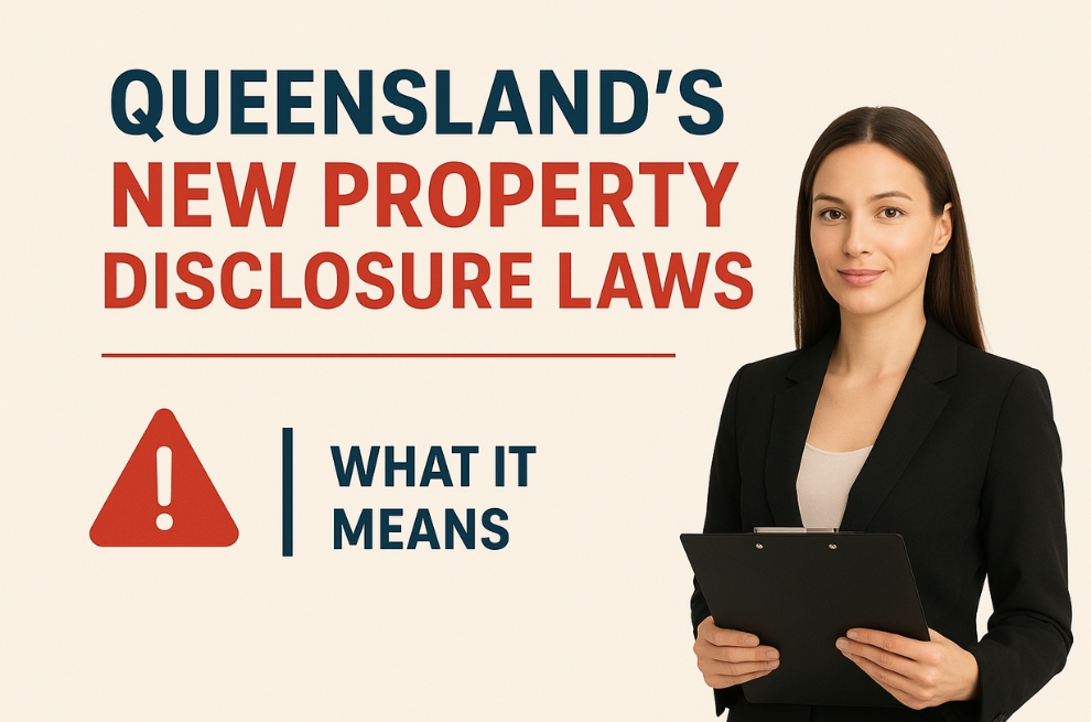 QUEENSLAND’S NEW SELLER DISCLOSURE REGIME HAS COMMENCED