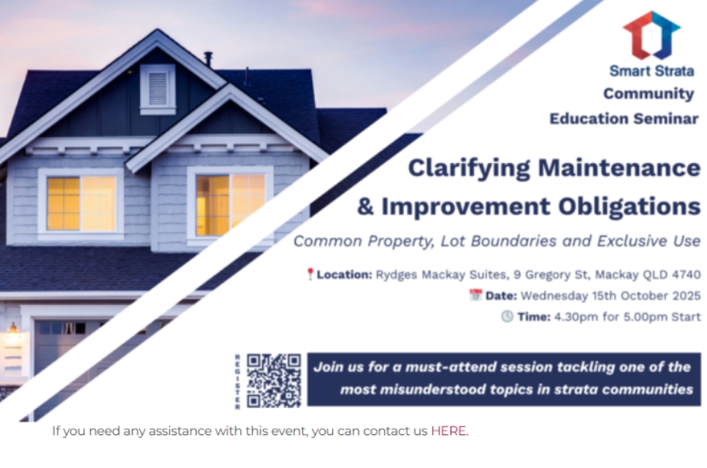 STRATA SEMINAR 15TH OCTOBER 2025 – MACKAY