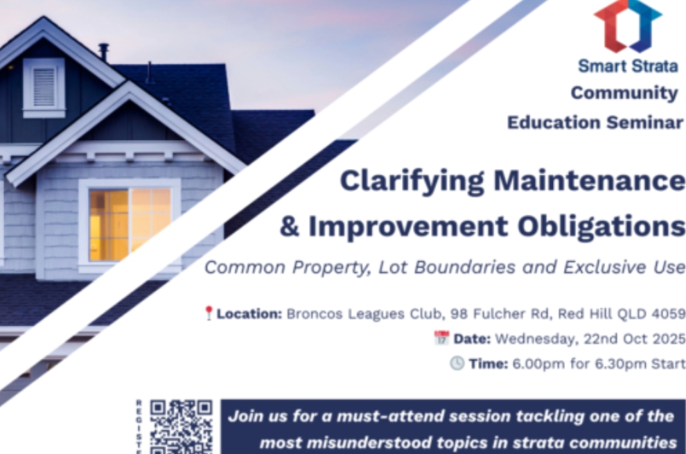 STRATA SEMINAR 22ND OCTOBER 2025 – BRISBANE