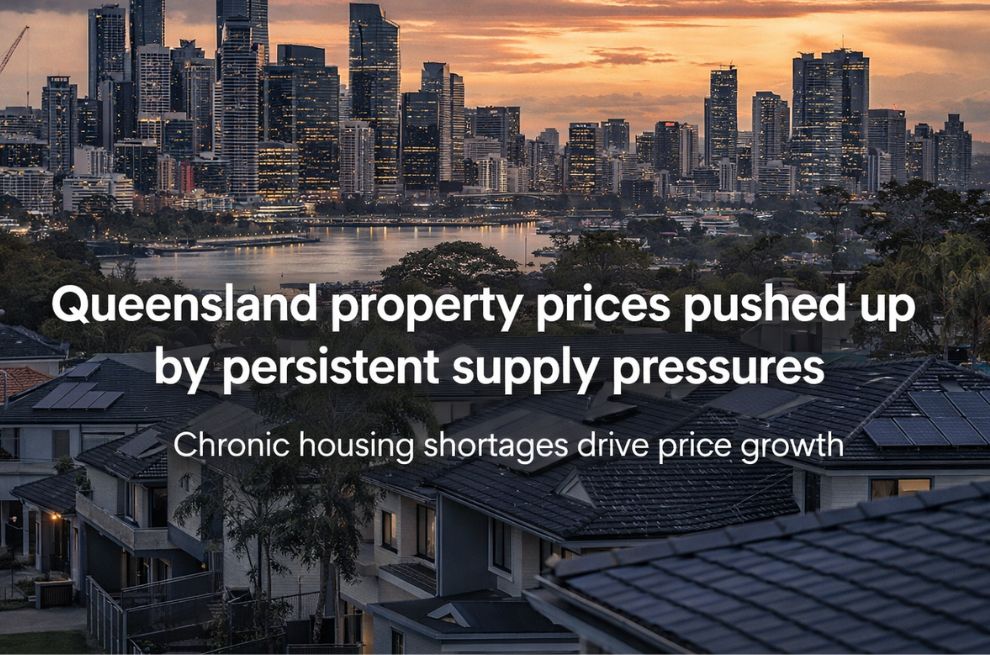 Queensland property prices pushed up by persistent supply pressures