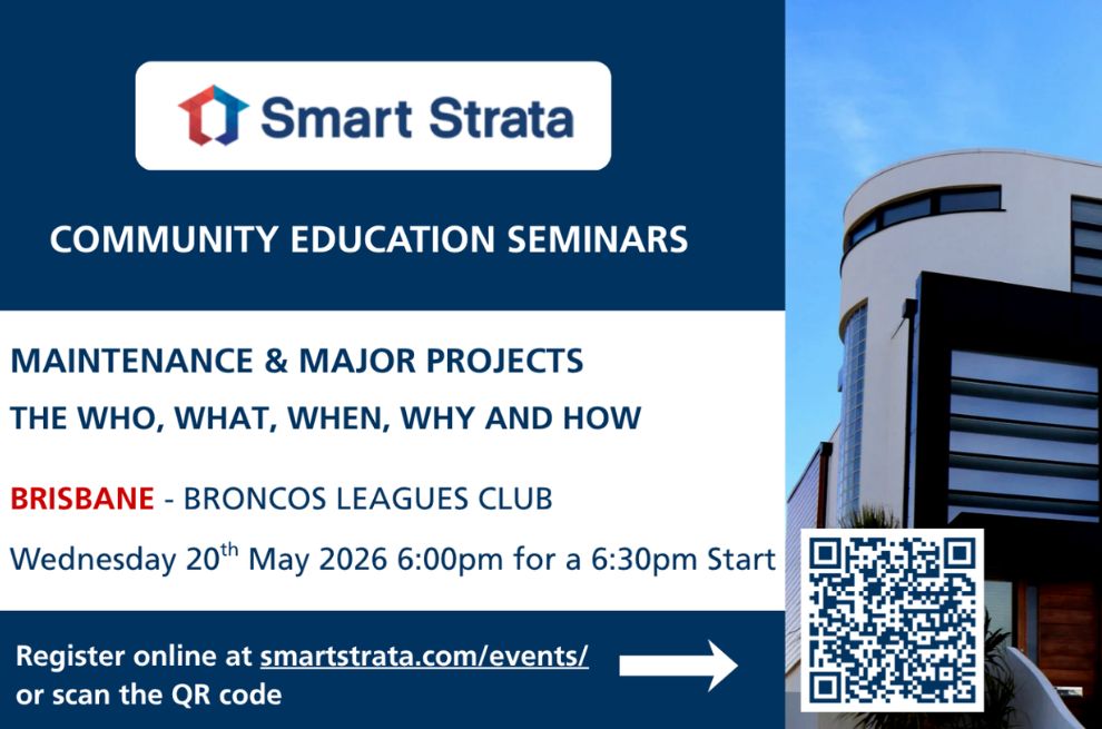 BRISBANE STRATA SEMINAR – MAJOR MAINTENANCE PROJECTS (20 MAY 2026)