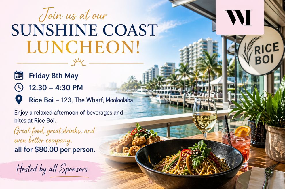 Women In – Sunshine Coast Luncheon 8th of May